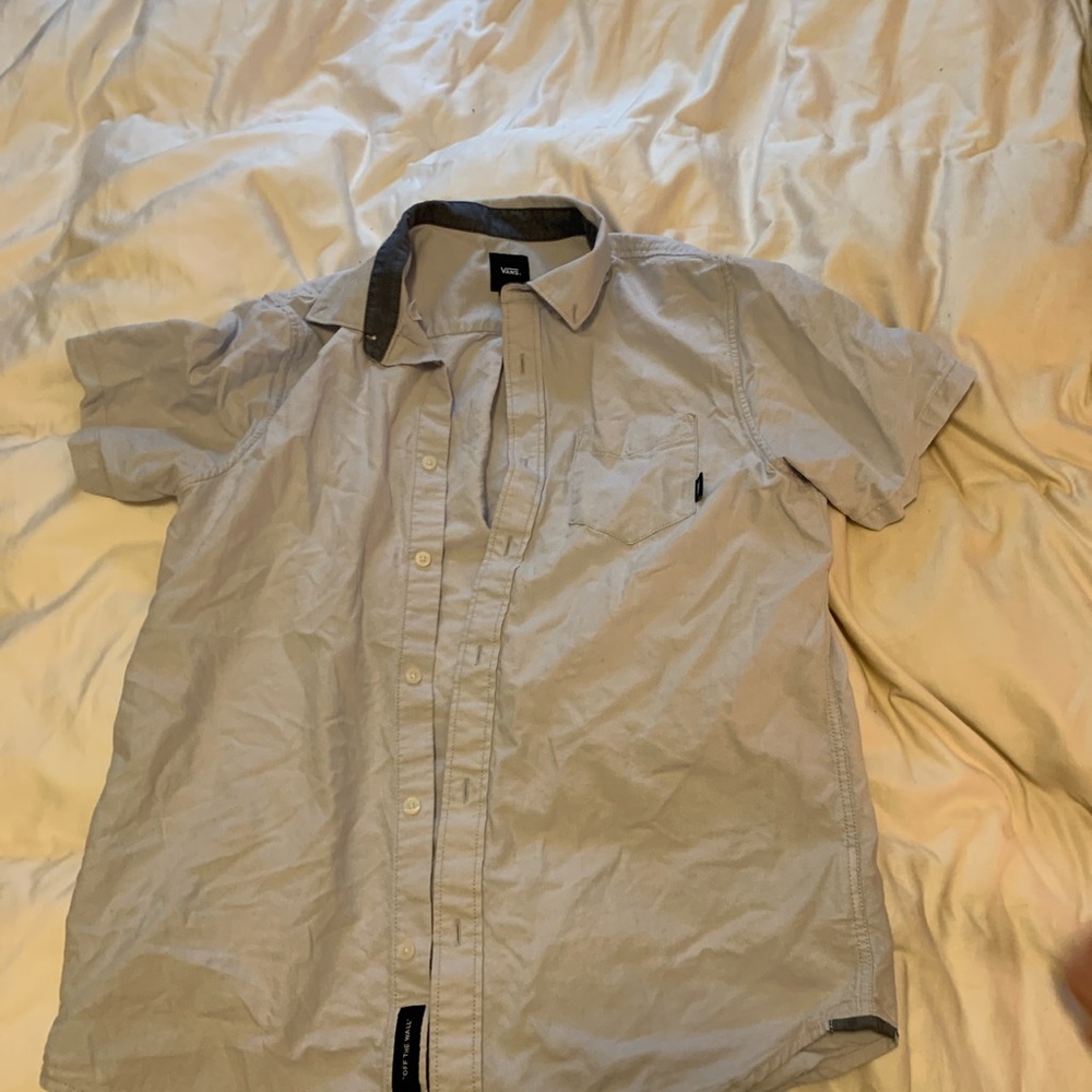 Light blue vans button-down